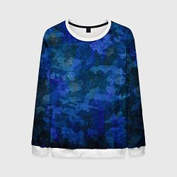 Мужской свитшот Абстракция - blue uniform camouflage