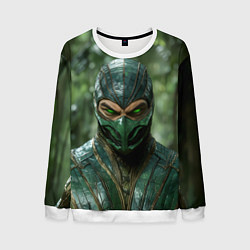 Мужской свитшот Рептилия с зелеными глазами