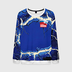 Мужской свитшот Russia blue abstract