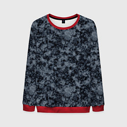Свитшот мужской Темно серый мраморный узор, цвет: 3D-красный