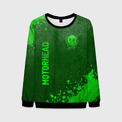 Свитшот мужской Motorhead - green gradient вертикально, цвет: 3D-черный