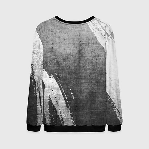 Мужской свитшот Paramore - grey gradient вертикально / 3D-Черный – фото 2