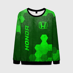 Мужской свитшот Honda - green gradient вертикально