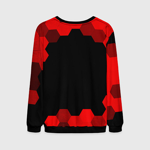 Мужской свитшот Dota - red gradient / 3D-Черный – фото 2