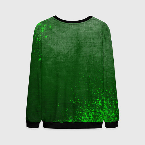Мужской свитшот Exeed - green gradient / 3D-Черный – фото 2