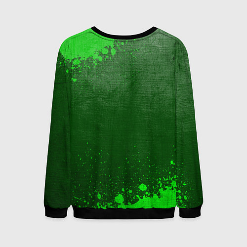 Мужской свитшот Lindemann - green gradient / 3D-Черный – фото 2