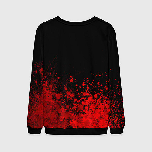 Мужской свитшот Behemoth - red gradient посередине / 3D-Черный – фото 2