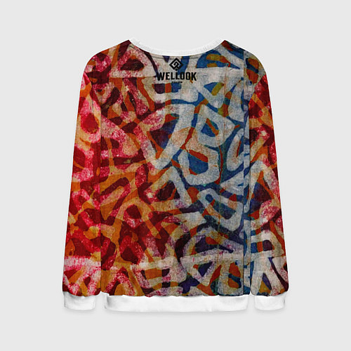 Мужской свитшот Acra Batik / 3D-Белый – фото 2