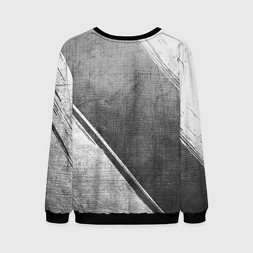 Мужской свитшот Green Day - grey gradient вертикально / 3D-Черный – фото 2