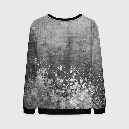 Мужской свитшот Skyrim - grey gradient посередине / 3D-Черный – фото 2