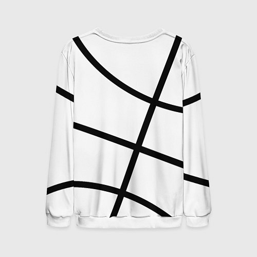 Мужской свитшот Чикаго Буллз на белом фоне / 3D-Белый – фото 2