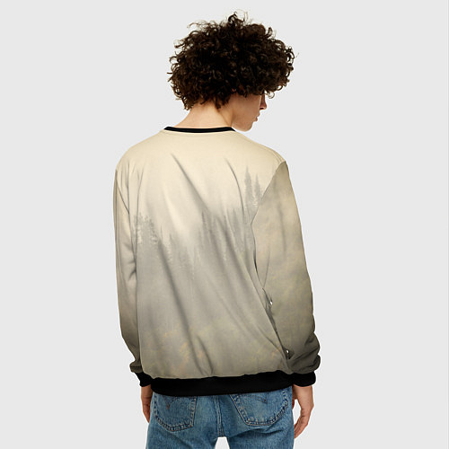 Мужской свитшот Sam winchester - supernatural / 3D-Черный – фото 4