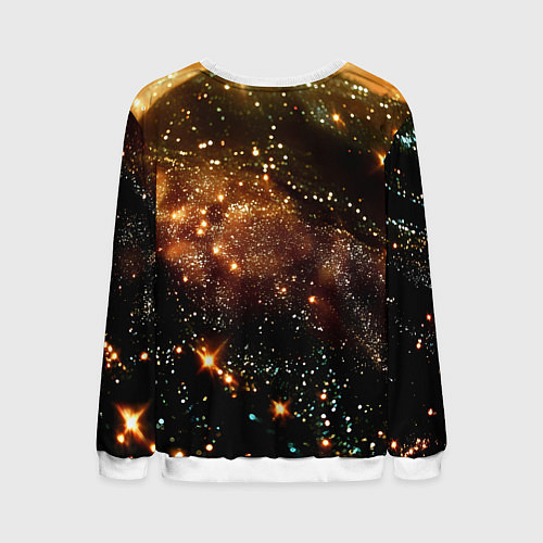 Мужской свитшот Билли Айлиш с блестками на фоне / 3D-Белый – фото 2