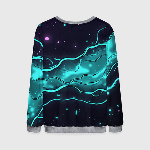 Мужской свитшот Певица Билли Айлиш / 3D-Меланж – фото 2