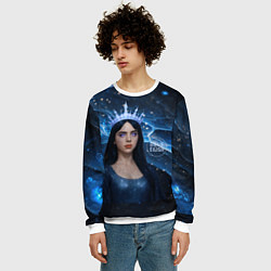 Свитшот мужской Билли Айлиш в стиле снежной королевы, цвет: 3D-белый — фото 2