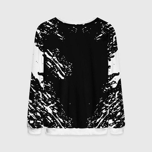 Мужской свитшот Monster energy white splash / 3D-Белый – фото 2