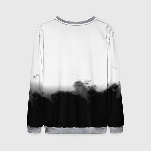 Мужской свитшот Monster energy splash smoke / 3D-Меланж – фото 2