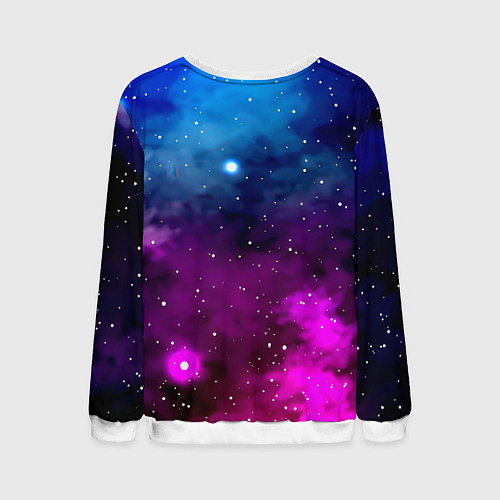 Мужской свитшот Monster energy neon space / 3D-Белый – фото 2