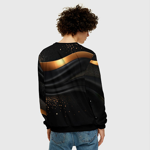 Мужской свитшот Билли Айлиш в образе Гаргоны / 3D-Черный – фото 4