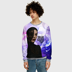 Свитшот мужской Готический стиль Билли Айлиш, цвет: 3D-меланж — фото 2