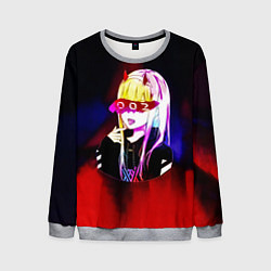 Свитшот мужской Anime XX Zero Two 002, цвет: 3D-меланж