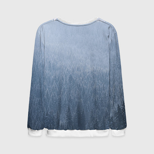 Мужской свитшот Лес мой храм древо миров - кельтское тату / 3D-Белый – фото 2