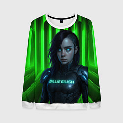 Свитшот мужской Билли Айлиш космический костюм, цвет: 3D-белый