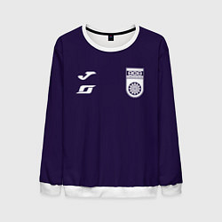 Мужской свитшот Фк Уфа - сплошной фиолетовый цвет