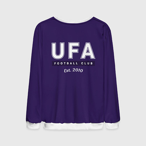 Мужской свитшот FC Ufa - football / 3D-Белый – фото 2