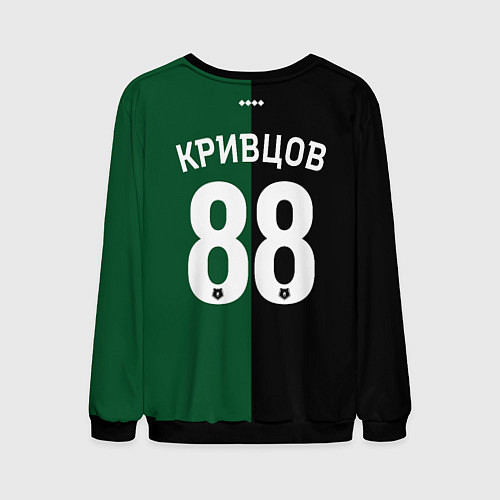 Мужской свитшот Кривцов - ФК Краснодар / 3D-Черный – фото 2