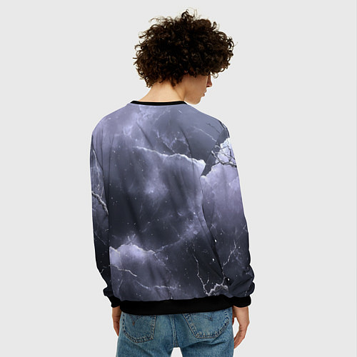 Мужской свитшот Bones в образе психа / 3D-Черный – фото 4