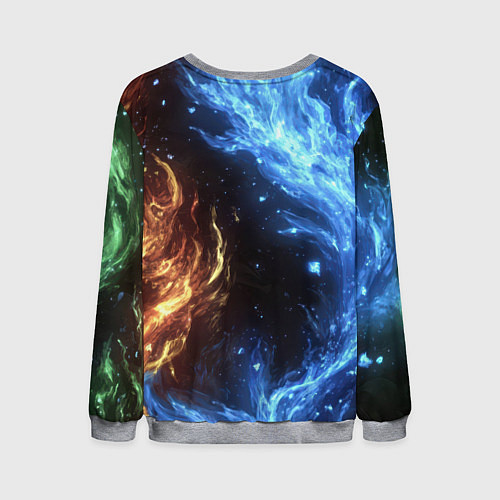 Мужской свитшот Bones депрессивный стиль / 3D-Меланж – фото 2