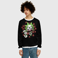 Свитшот мужской Джокер Рик, цвет: 3D-белый — фото 2