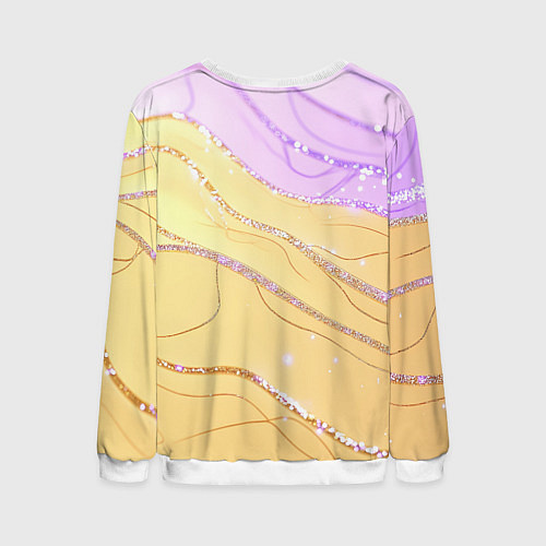 Мужской свитшот Игра в кальмара - кукла в стойке ожидания / 3D-Белый – фото 2