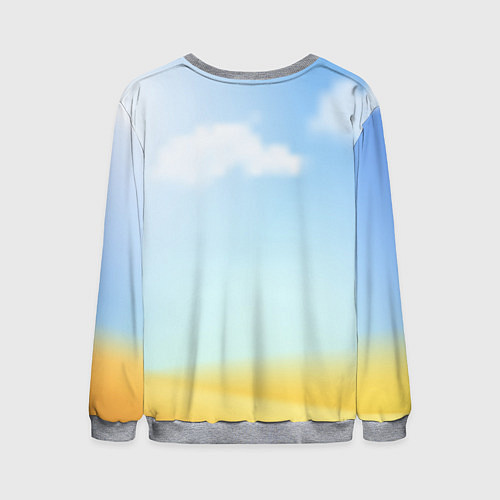 Мужской свитшот Игра в кальмара пиксельный стиль / 3D-Меланж – фото 2