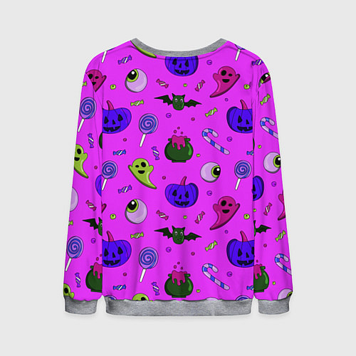 Мужской свитшот Halloween pink / 3D-Меланж – фото 2