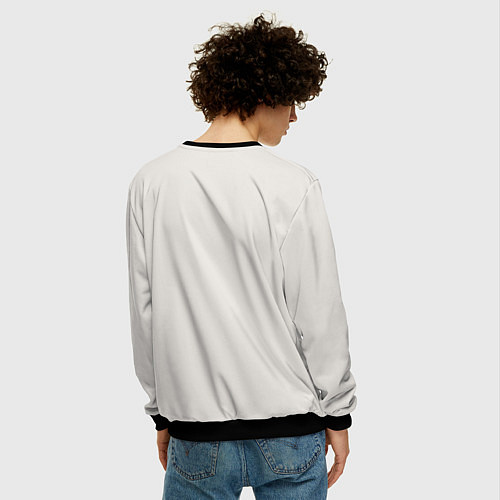 Мужской свитшот Kurt Cobain - grunge-art / 3D-Черный – фото 4