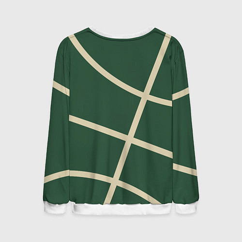 Мужской свитшот Милуоки Бакс - баскетбольные линии / 3D-Белый – фото 2