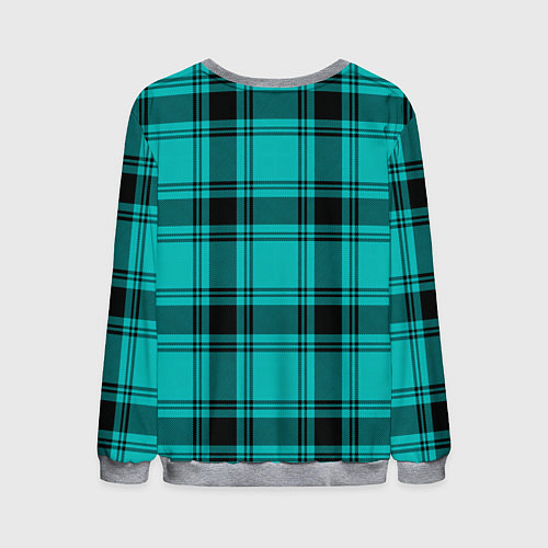 Мужской свитшот Checkered blue / 3D-Меланж – фото 2