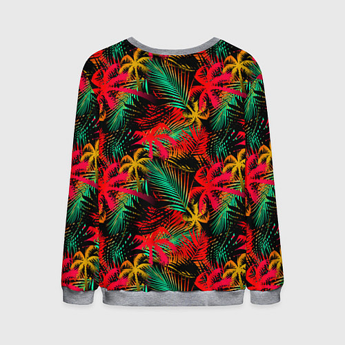 Мужской свитшот Palm yellow red / 3D-Меланж – фото 2