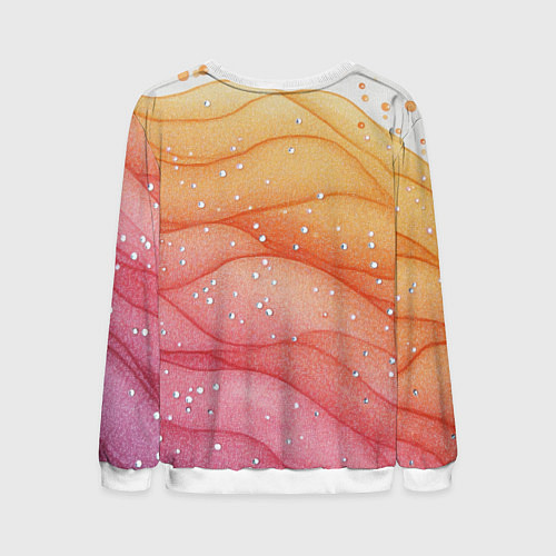 Мужской свитшот Lana Del Rey в образе гитаристки / 3D-Белый – фото 2