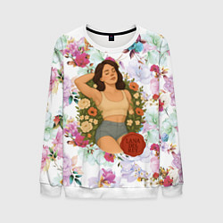 Мужской свитшот Lana Del Rey в полевых цветах