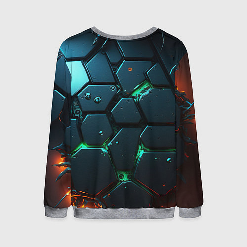 Мужской свитшот Lana Del Rey в стиле киберпанка / 3D-Меланж – фото 2