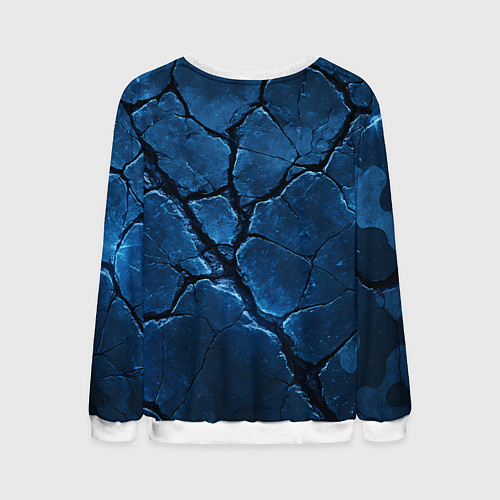 Мужской свитшот ВМФ значок с волнами / 3D-Белый – фото 2