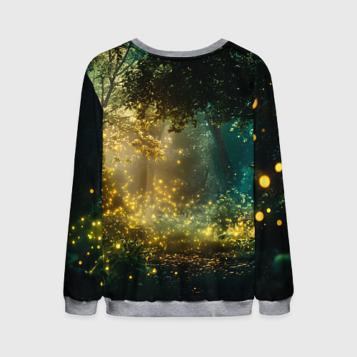 Мужской свитшот Жэньши и лягушка - Монолог Фармацевта / 3D-Меланж – фото 2