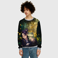 Свитшот мужской Жэньши и лягушка - Монолог Фармацевта, цвет: 3D-меланж — фото 2