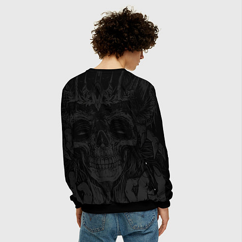 Мужской свитшот Black Sabbath death skull / 3D-Черный – фото 4