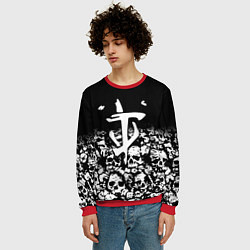 Свитшот мужской Doom черепа, цвет: 3D-красный — фото 2