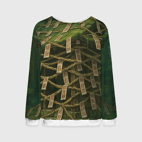 Мужской свитшот Сиратори Айра испуганная в полете / 3D-Белый – фото 2