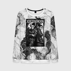 Мужской свитшот XXXTentacion облокотился об зеркало